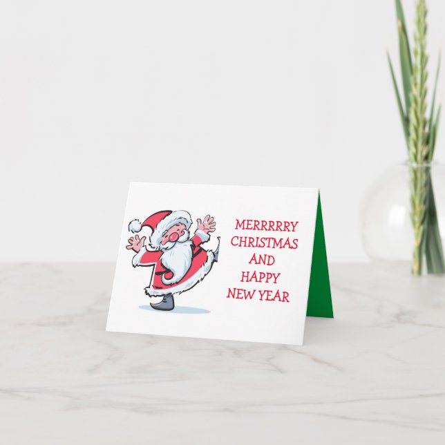 MERRY CHRISTMAS/HAPPY NEW YEAR KARTE (Vorderseite)