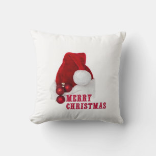 Merry Christmas Hat Cushion Kissen