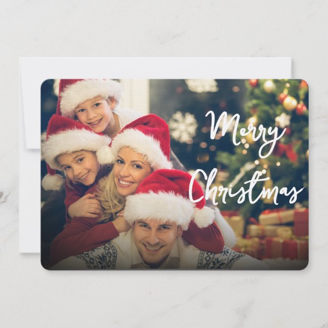 Merry Christmas Holiday Greeting Card Invitation Einladung (Vorderseite)