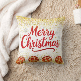 Merry Christmas Holiday Party Glitter Kissen