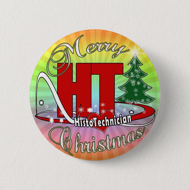 MERRY CHRISTMAS HT HISTOTECHNICIAN BUTTON (Vorderseite)