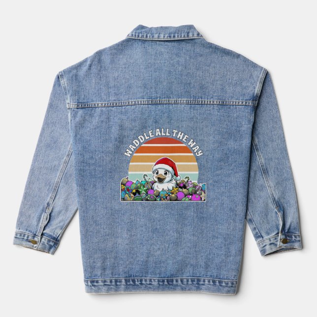 Merry Christmas Jeansjacke (Rückseite)