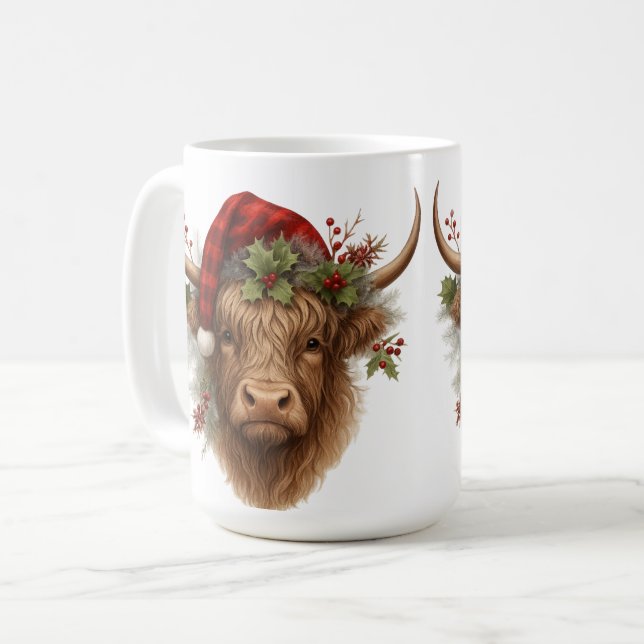Merry Christmas Kaffeetasse (Vorderseite Links)