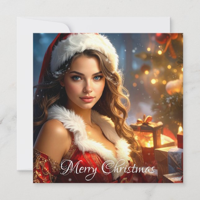 MERRY CHRISTMAS KARTE (Vorderseite)