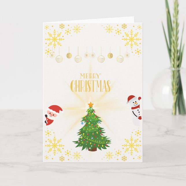 Merry Christmas Karte (Vorderseite)