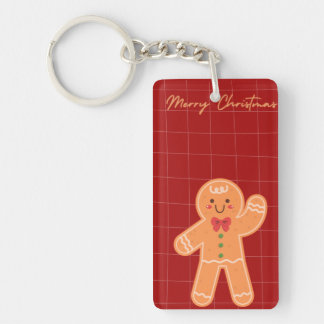 Merry Christmas Keychain | Festive Holiday Gift | 