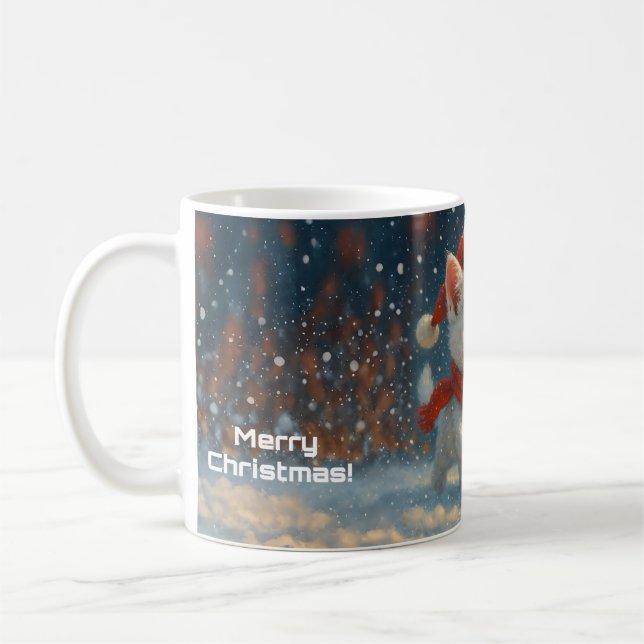 Merry Christmas - Kitten - Gift  Mug (Gauche)