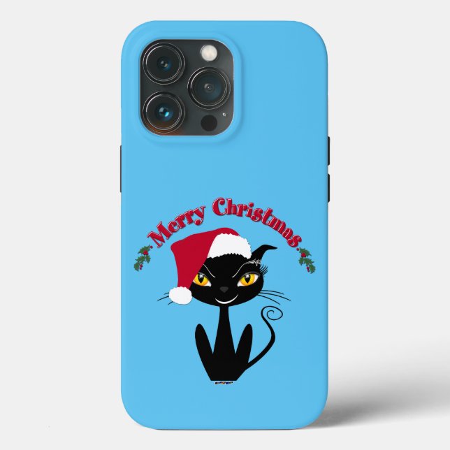 Merry Christmas Kitty Cat Case-Mate iPhone Hülle (Rückseite)