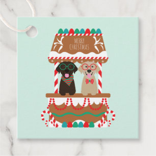 Merry Christmas Labrador Retriever Hunde Geschenkanhänger