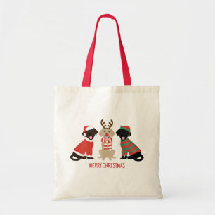 Merry Christmas Labrador Retriever Hunde Tragetasche