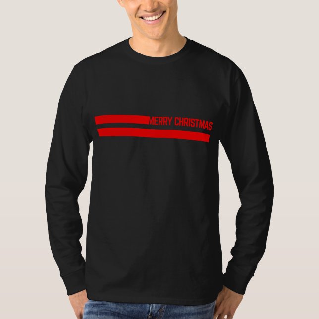 merry christmas lines T-Shirt (Vorderseite)