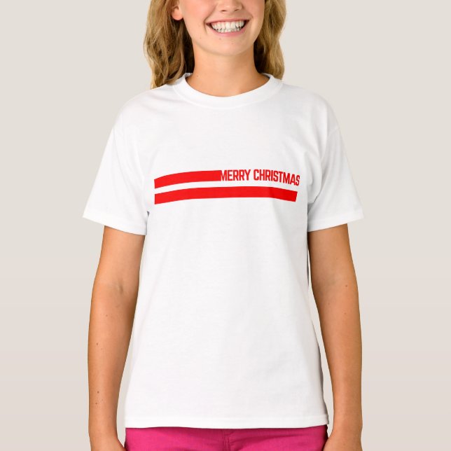 merry christmas lines T-Shirt (Vorderseite)