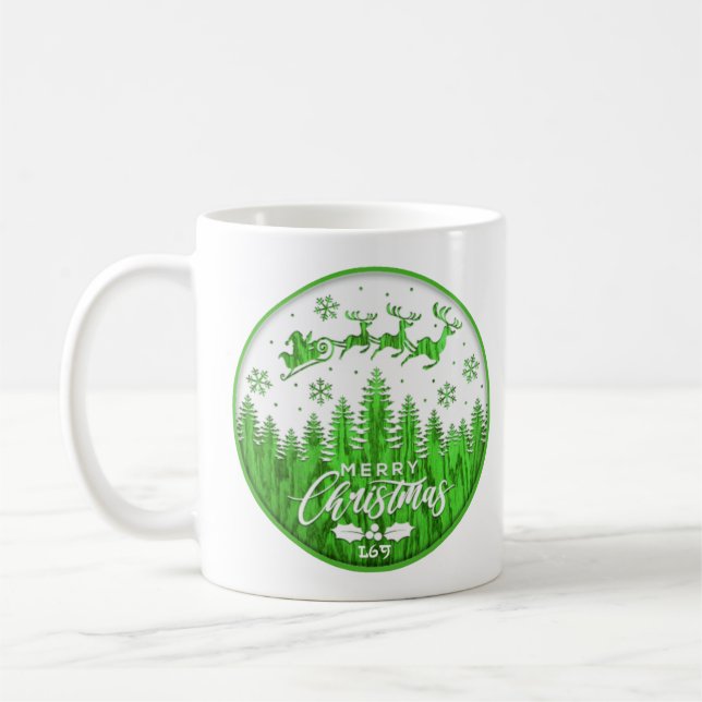 MERRY CHRISTMAS lustige Weihnachten Kaffeetasse (Links)