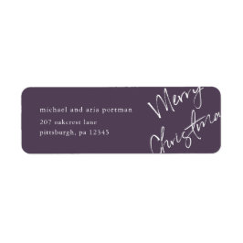 Merry Christmas Mailing Label