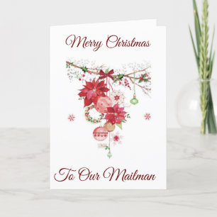 MERRY CHRISTMAS ***MAILMAN*** CARTE DE VACANCES