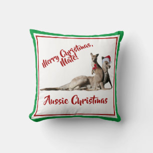 Merry Christmas Mate Santa Kangaroos Kissen