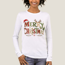 Merry Christmas minimal chic Tri-Blend Shirt