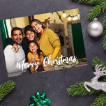 Merry Christmas Minimalist H Photo 3<br><div class="desc">Send fun,  Chic & Minimalist Christmas cards with your Merry Christmas Minimalist H Photo 3 Christmas Cards.</div>