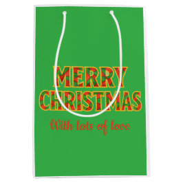 Merry Christmas Mittlere Geschenktüte