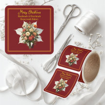 Merry Christmas Modern Calligraphy Small Business 