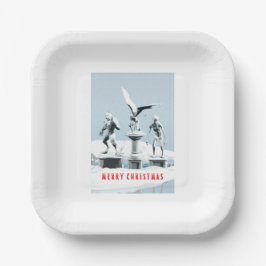 Merry Christmas. Monster ice sculptures Pappteller