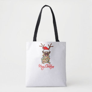 MERRY CHRISTMAS MOPS Eigentümer Uggge Christmas Fu Tasche