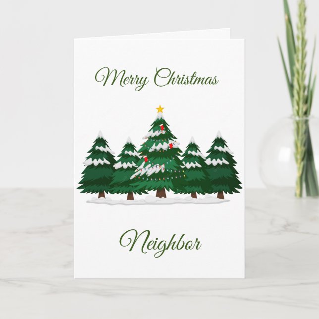 MERRY CHRISTMAS ***NACHBARKARTE*** FEIERTAGSKARTE (Vorderseite)