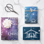 Merry CHRISTmas Nativity Christlich Space Galaxy Geschenkpapier Set<br><div class="desc">Wir sagen "Frohe Weihnachten", aber oft vergessen wir den Ursprung der Worte. Die originale Handschrift verwendet ihr einzigartiges Design, um die Geschichte einfach und elegant zu erzählen. Zeigen Sie Ihren CHRISTmas-Geist und teilen Sie Ihren Glauben mit anderen. Bilder der Galaxien geben einen großen Hintergrund, der Gottes Handikap zeigt. Dieses Design...</div>