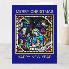 MERRY CHRISTMAS NATIVITY SCENE KARTE