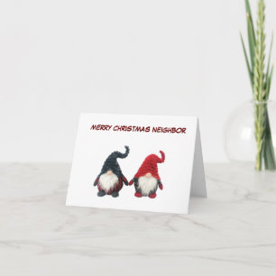 **MERRY CHRISTMAS NEIGHBOR** GNOME-SPASS-KARTE KARTE