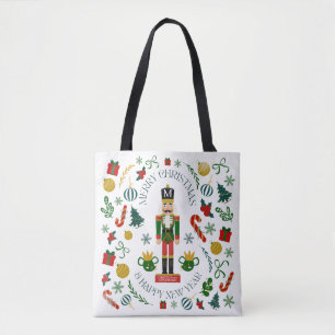 Merry Christmas Nutcracker kundenspezifische Monog Tasche