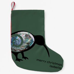 MERRY CHRISTMAS NZ KIWI NEW ZEALAND SANTA CUSTOM KLEINER WEIHNACHTSSTRUMPF