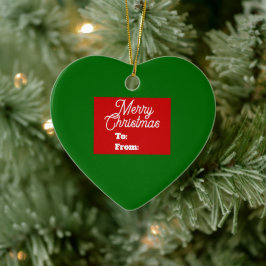 Merry Christmas Ornament