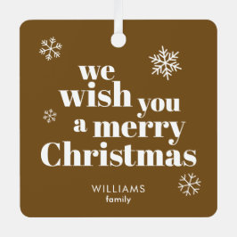 Merry Christmas ornament Aus Metall