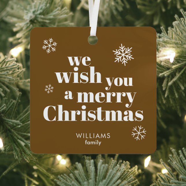 Merry Christmas ornament Aus Metall (InSitu)