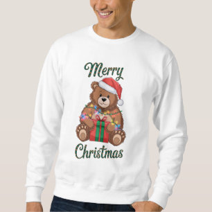 Merry Christmas - Ourson und Weihnachtsgeschenk Sweatshirt