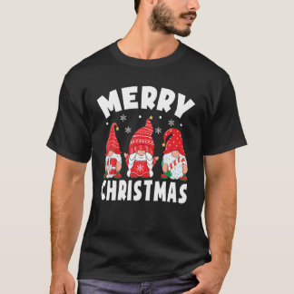 Merry Christmas Pajamas Gnome Christmas Women Fami T-Shirt
