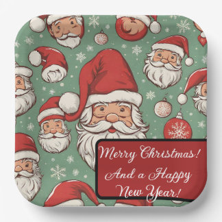 Merry Christmas! Paper Plates Pappteller