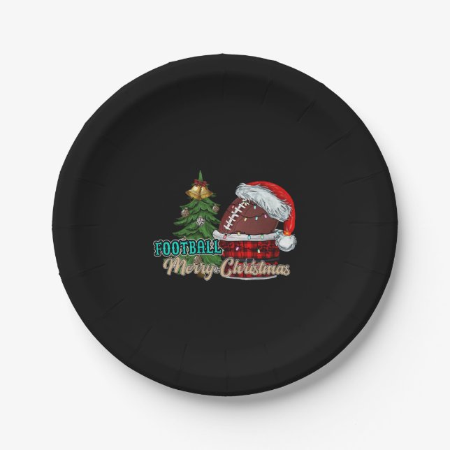 Merry Christmas Pappteller (Vorderseite)