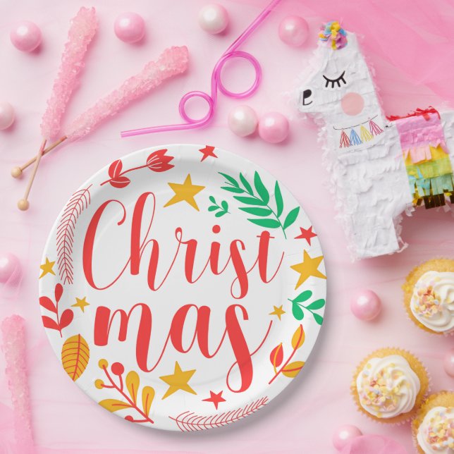 Merry Christmas Pappteller (Party)