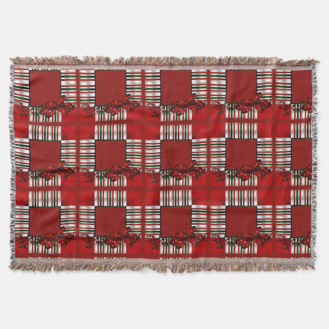 Merry Christmas Patchwork Decke (Vorderseite)