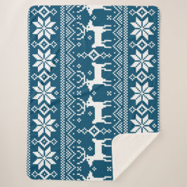 Merry Christmas pattern 1 Sherpadecke