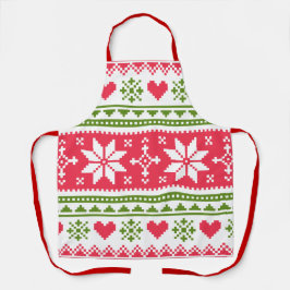 Merry Christmas pattern 3 Schürze
