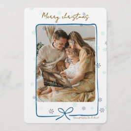 Merry Christmas Personalized Photo Holiday Einladung