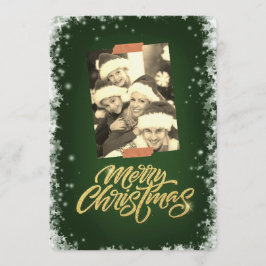 Merry Christmas Personalized Photo Holiday Einladung
