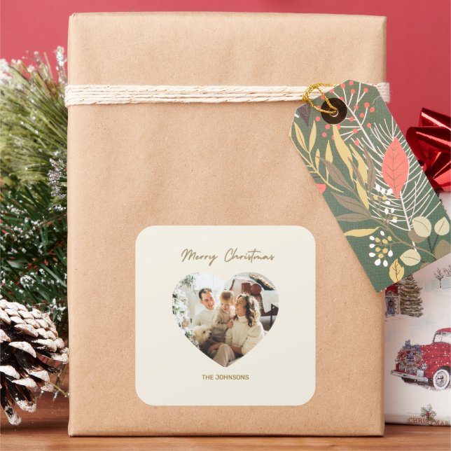Merry Christmas Personalized Sticker (vacances)
