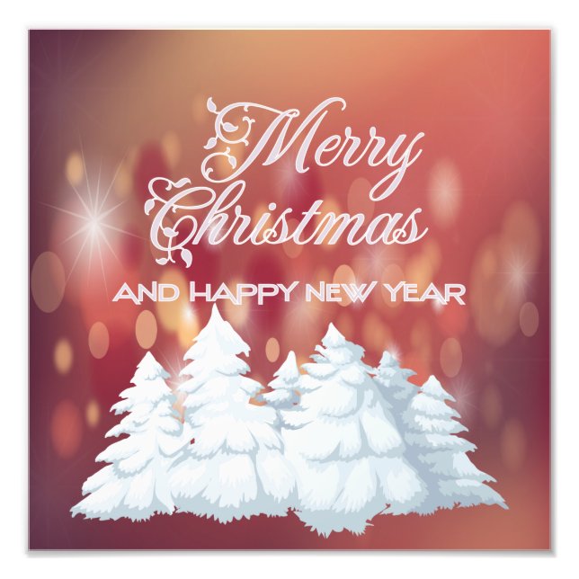 Merry christmas photo fotodruck (Vorne)