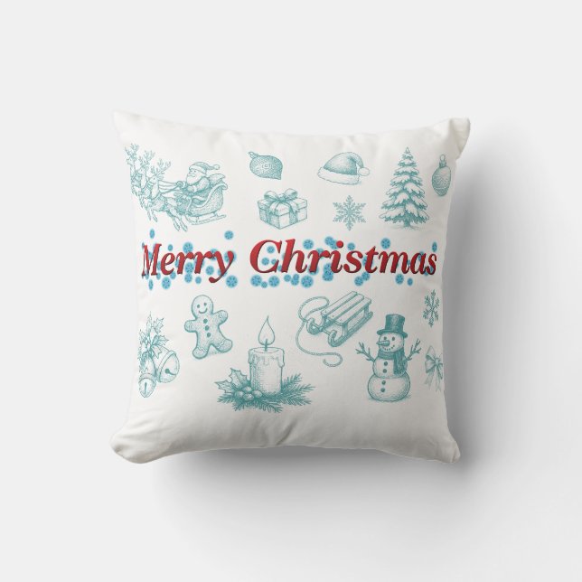 Merry Christmas pillow Kissen (Vorderseite)