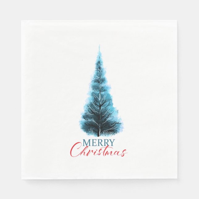 Merry Christmas pine tree Serviette (Vorderseite)