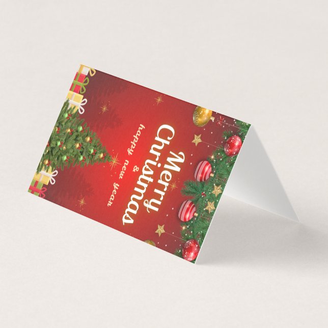 Merry Christmas Postcard | Festive Holiday Greetin (Vorderseite)